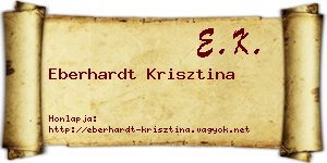 Eberhardt Krisztina névjegykártya